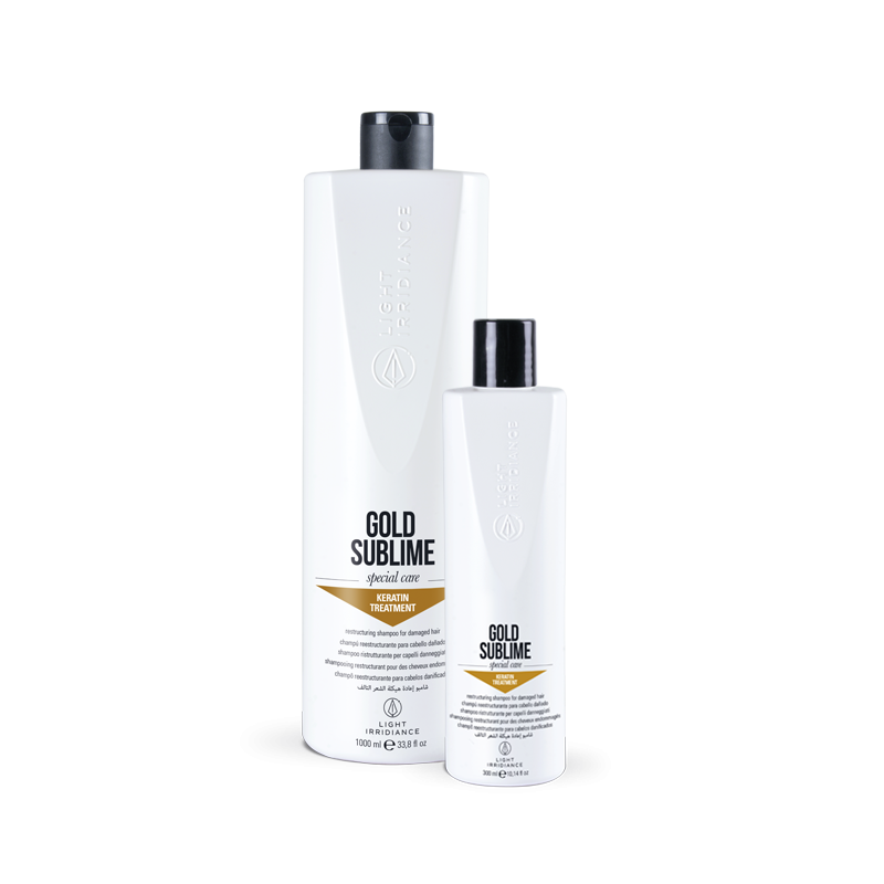 CHAMPÚ GOLD SUBLIME – KERATIN TREATMENT | Light Irridiance